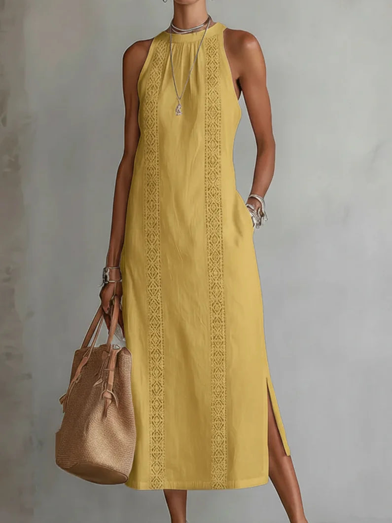 OFF-SHOULDER MAXI DRESS WITH SLIT 3