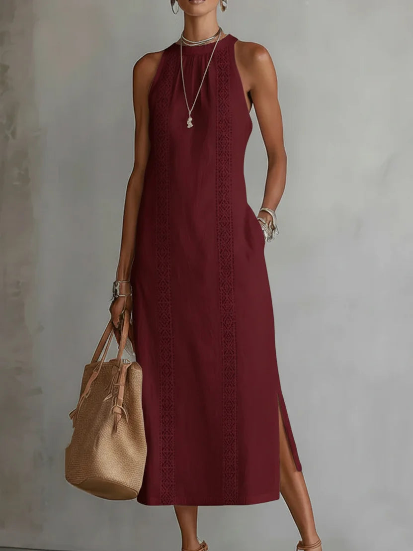 OFF-SHOULDER MAXI DRESS WITH SLIT 4