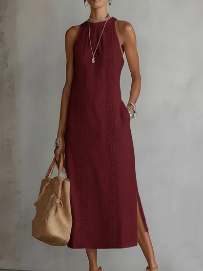 OFF-SHOULDER MAXI DRESS WITH SLIT 4