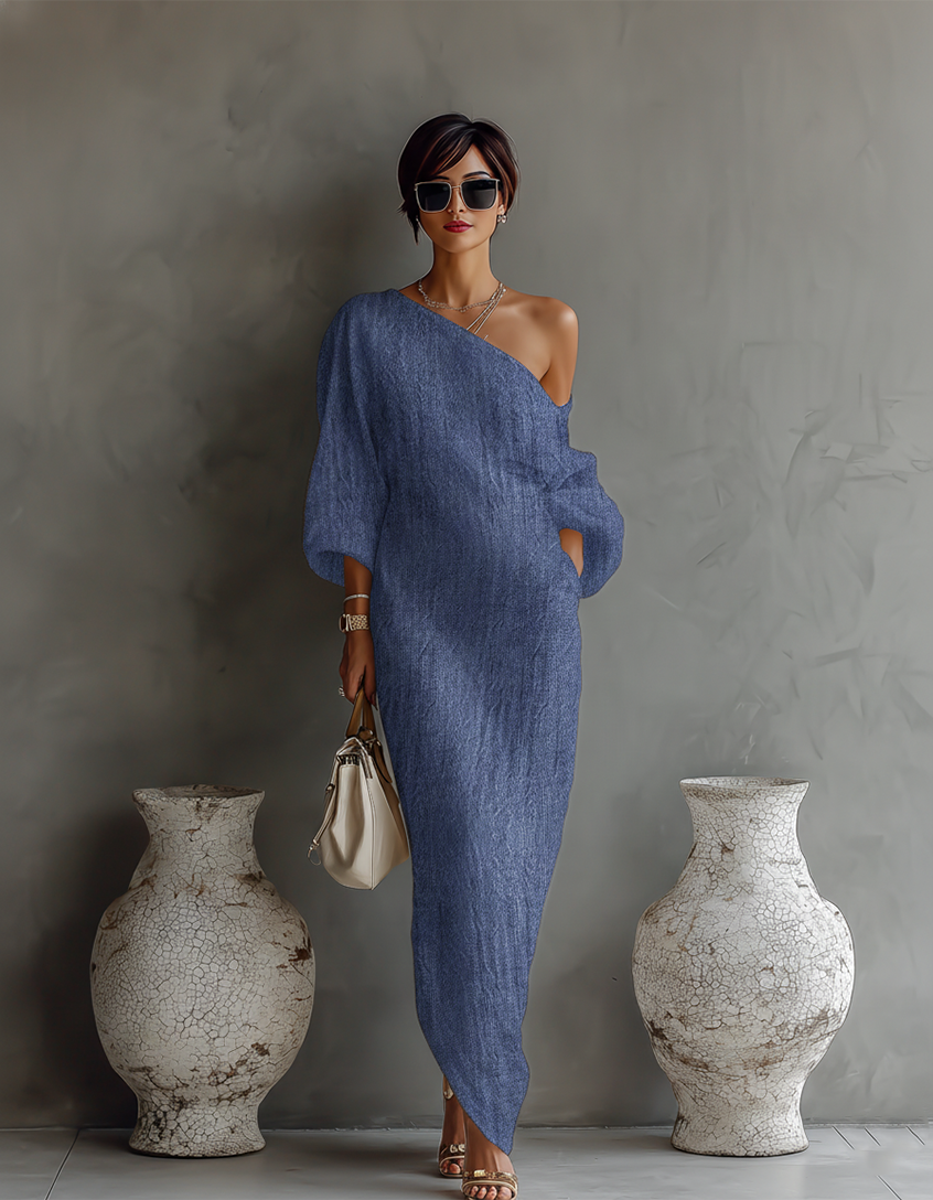 ONE-SHOULDER MAXI DRESS 2
