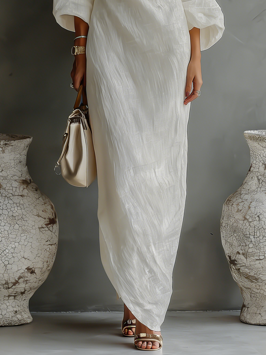 ONE-SHOULDER MAXI DRESS 6