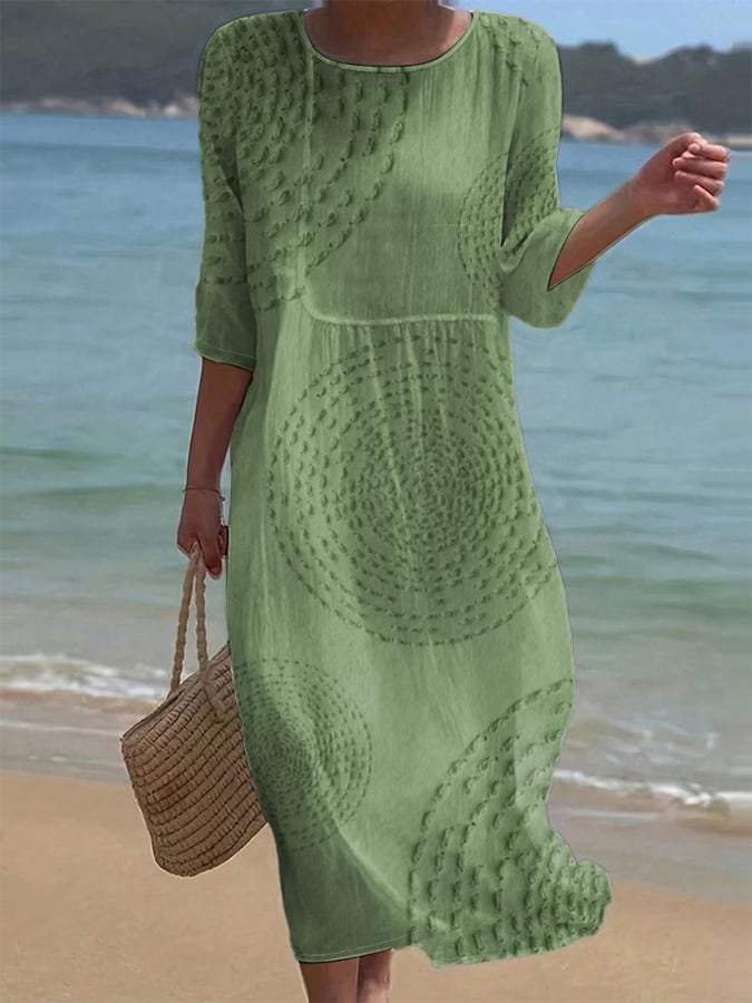 Pavellea - Midi Dress Cotton Linen Texture 2