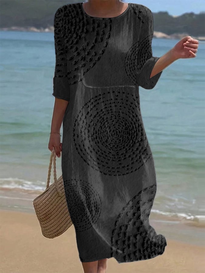 Pavellea - Midi Dress Cotton Linen Texture 4