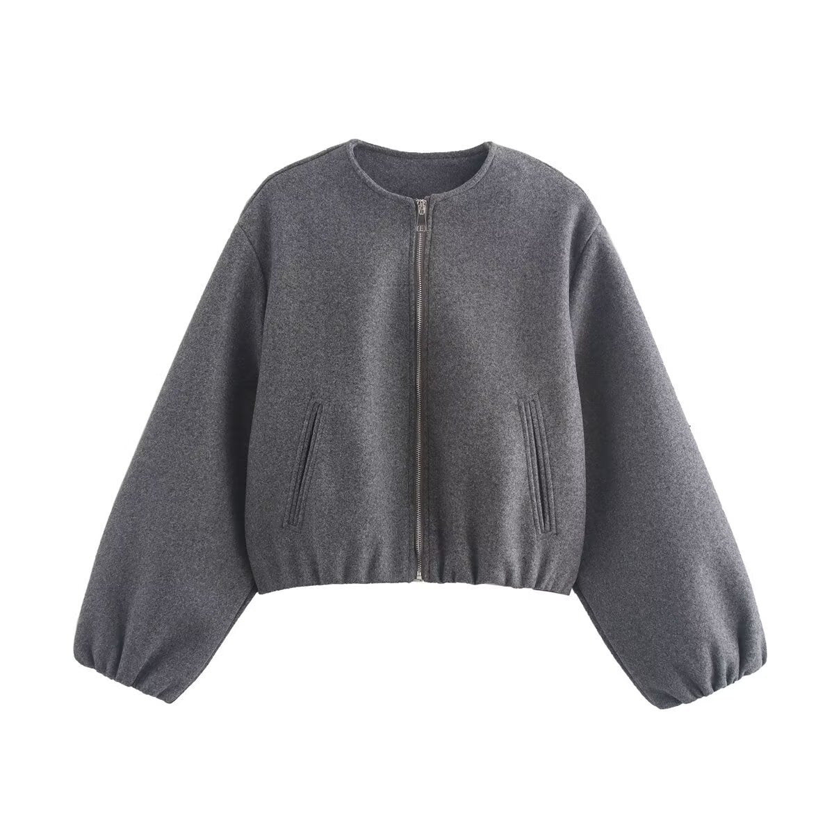 Women's Bomber Jacket | Cropped Fit & Elasticated Hem 1