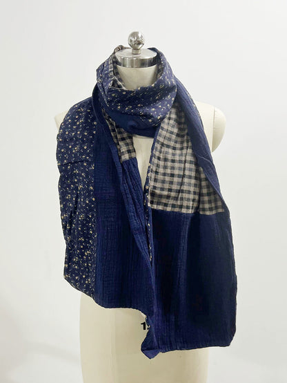 Women's Retro Stitched Scarf | Warm & Versatile 2