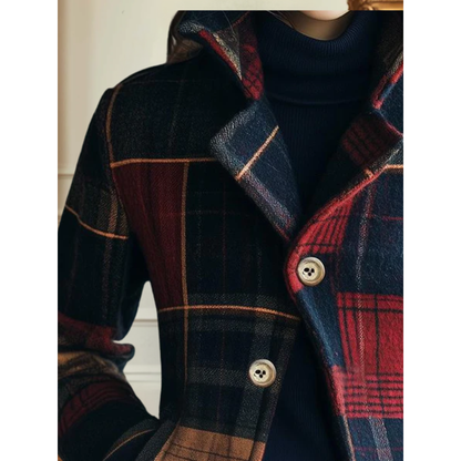 Women's Plaid Jacket | Stand-Collar & All-Day Comfort 2