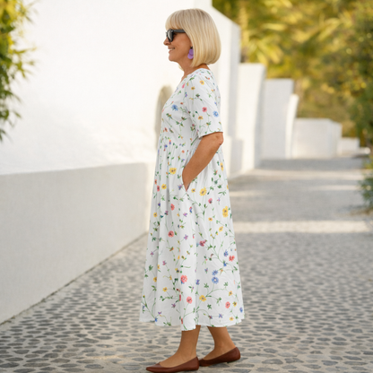 Robin | Floral Midi Dress 1