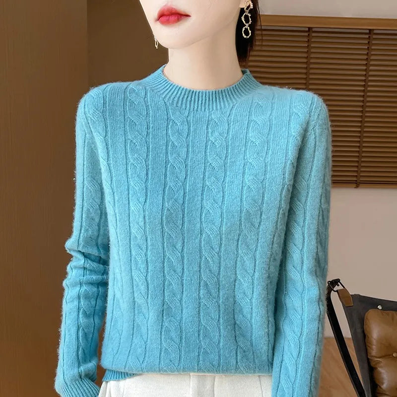 Women's Semi-Turtleneck Sweater | Warm & Comfortable Knit 2
