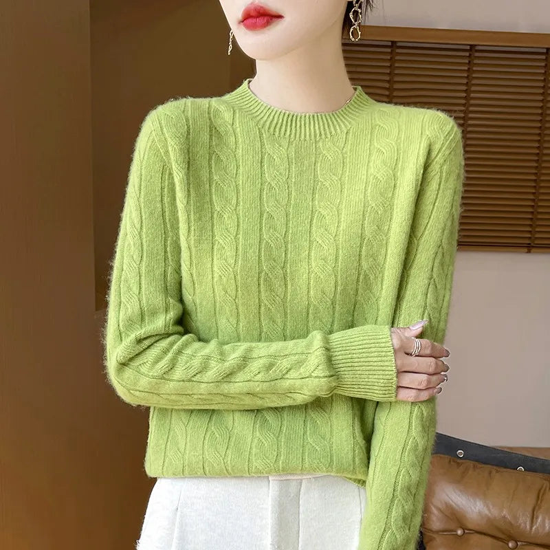Women's Semi-Turtleneck Sweater | Warm & Comfortable Knit 4