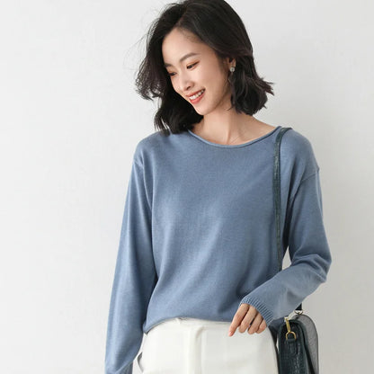 Women's Knit Jumper | Long Sleeves & Crew Neck Design