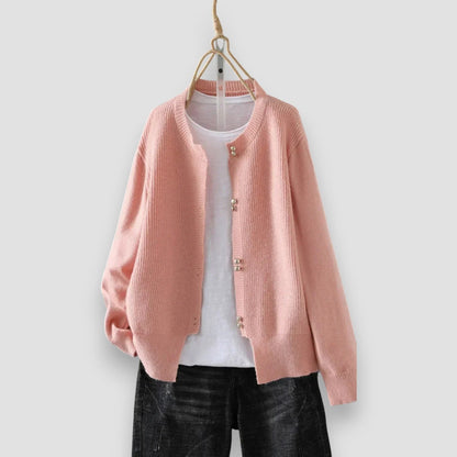 Women's Cardigan | Button Closure & Relaxed Fit 7