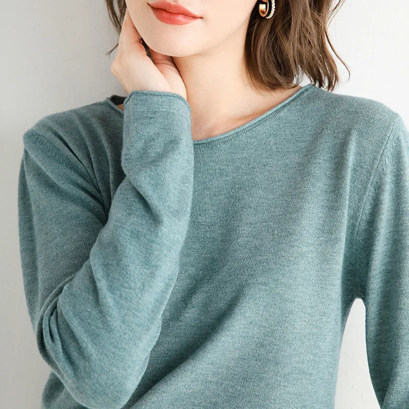Women's Knit Jumper | Long Sleeves & Crew Neck Design