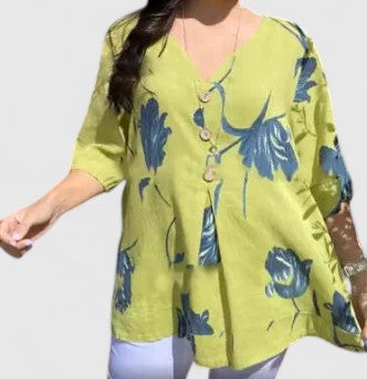 Isabel | Chic Floral Pattern Blouse for Special Occasions