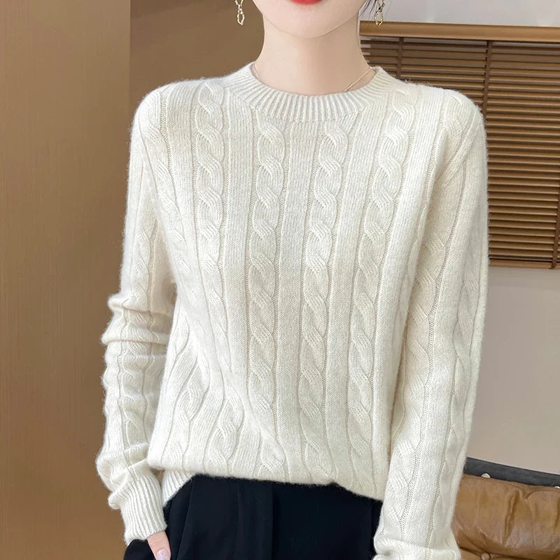 Women's Semi-Turtleneck Sweater | Warm & Comfortable Knit 11