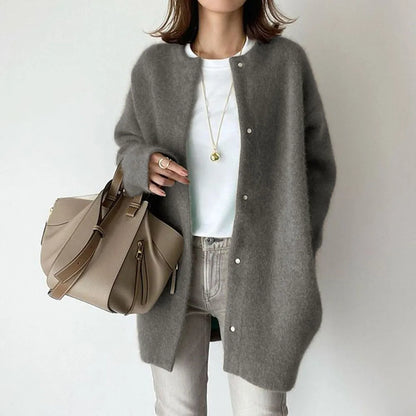 Women's Long Cardigan | Button-Up & Relaxed Fit