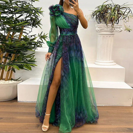 Trendy One Shoulder Wedding Guest Dress