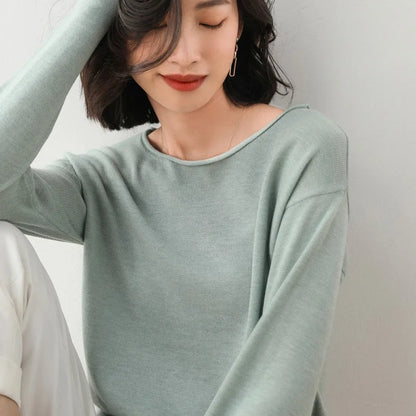Women's Knit Jumper | Long Sleeves & Crew Neck Design