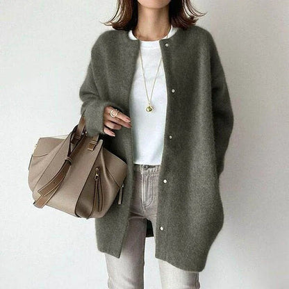 Women's Long Cardigan | Button-Up & Relaxed Fit