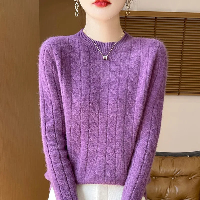 Women's Semi-Turtleneck Sweater | Warm & Comfortable Knit 8