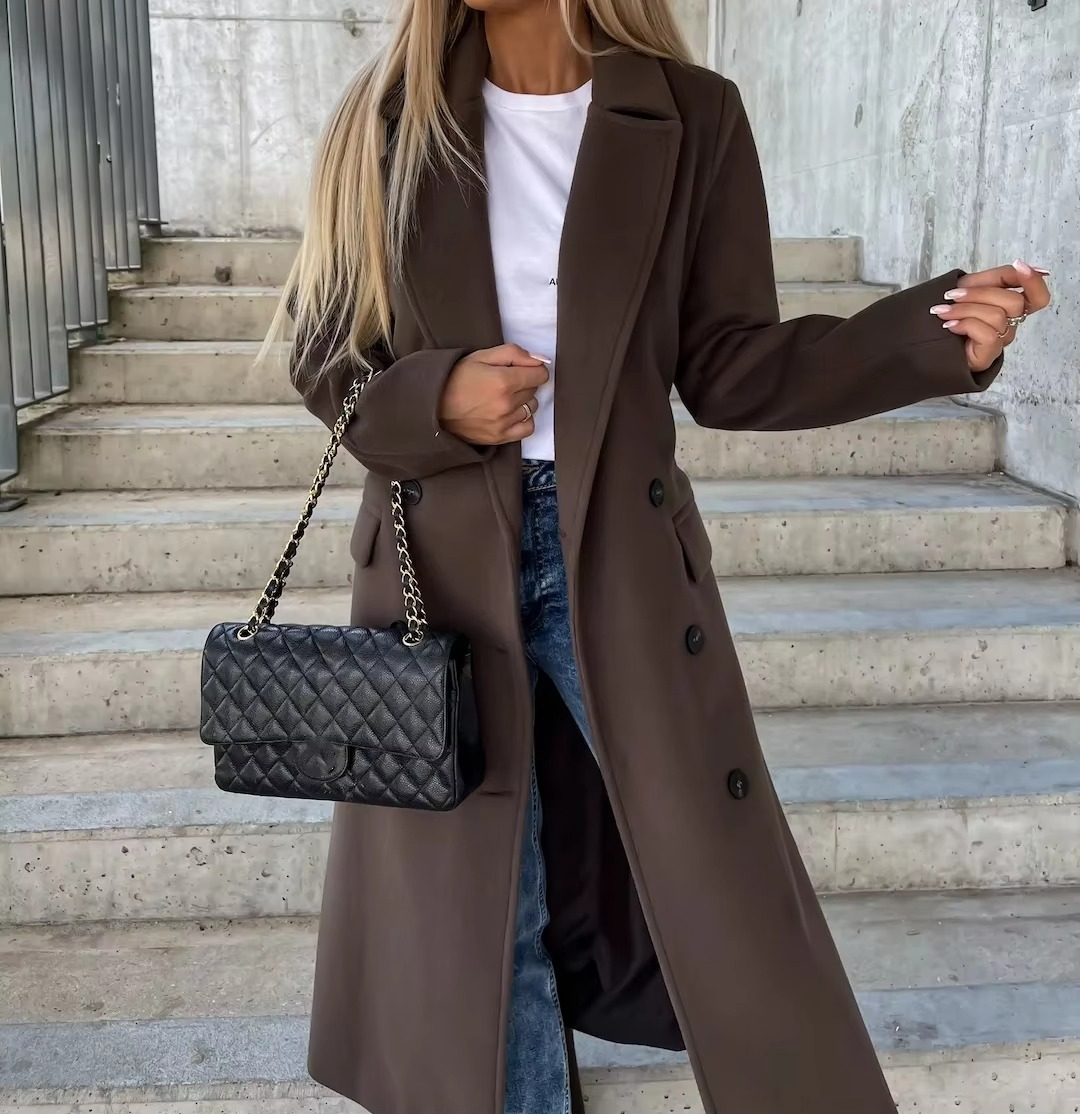 Women's Trench Coat | Long Line & Structured Silhouette 5