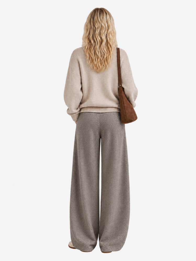 Women's Wide-Leg Trousers | Soft, Flowing Drape