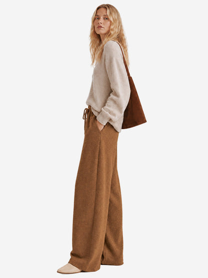 Women's Wide-Leg Trousers | Soft, Flowing Drape