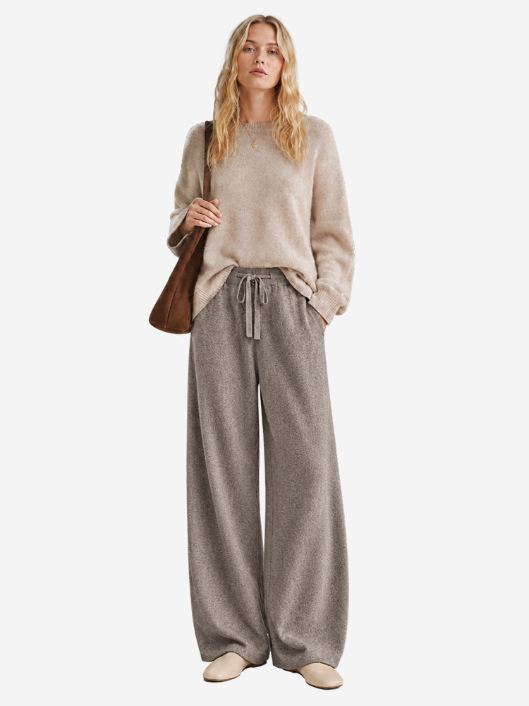 Women's Wide-Leg Trousers | Soft, Flowing Drape