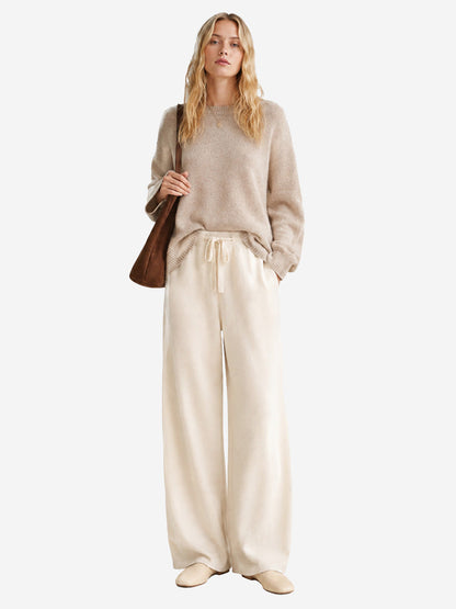 Women's Wide-Leg Trousers | Soft, Flowing Drape