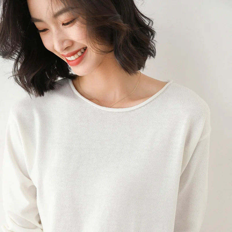 Women's Knit Jumper | Long Sleeves & Crew Neck Design