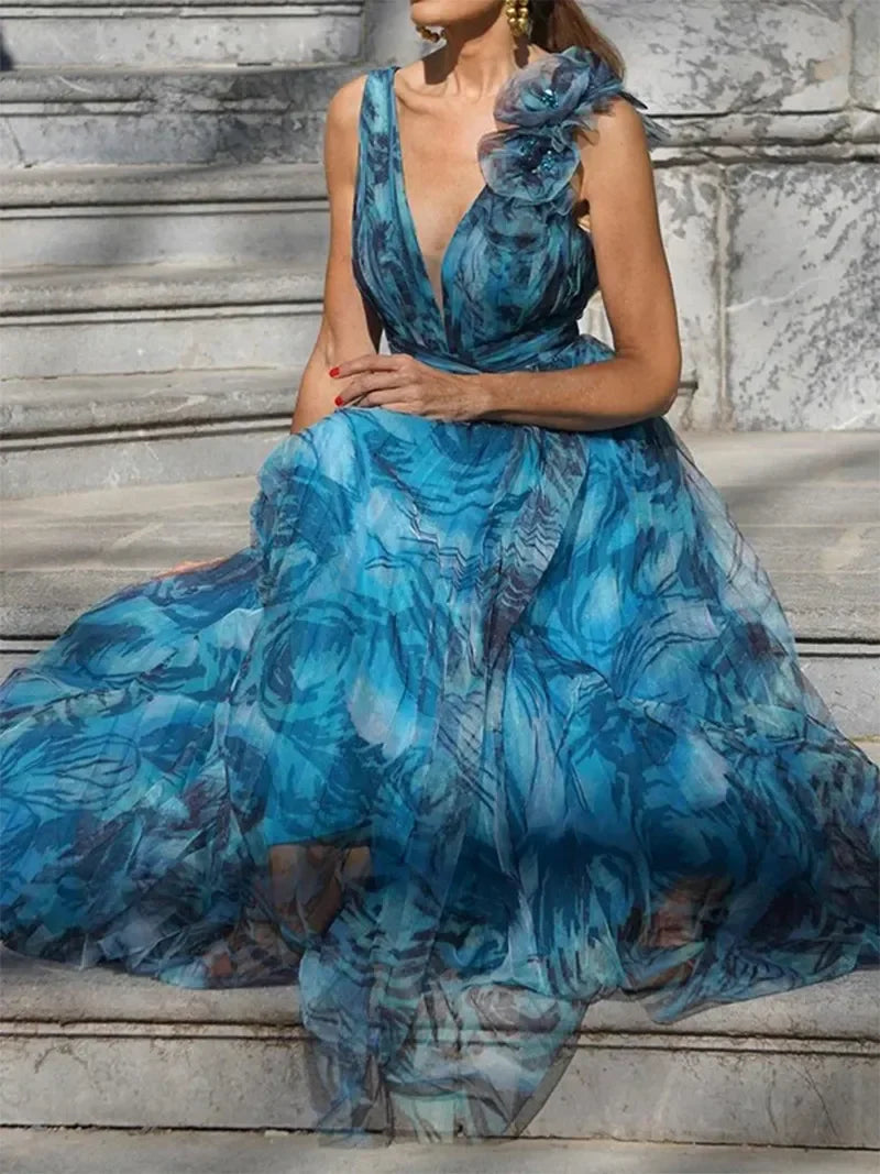 Wedding Guest Dress - Floral Maxi