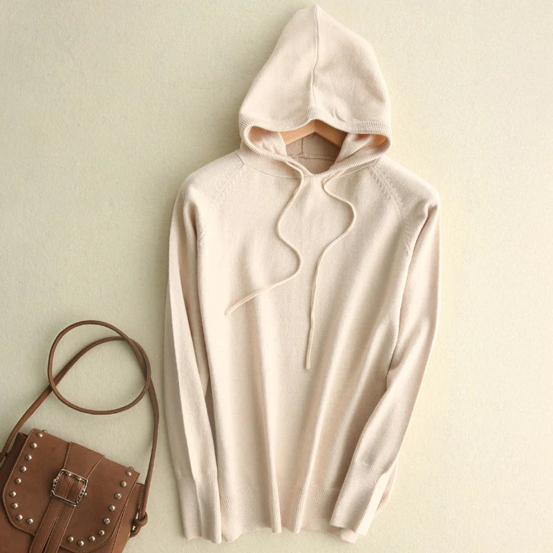 Women's Hoodie | Ribbed Hood Edge, Raglan Seam Sleeves