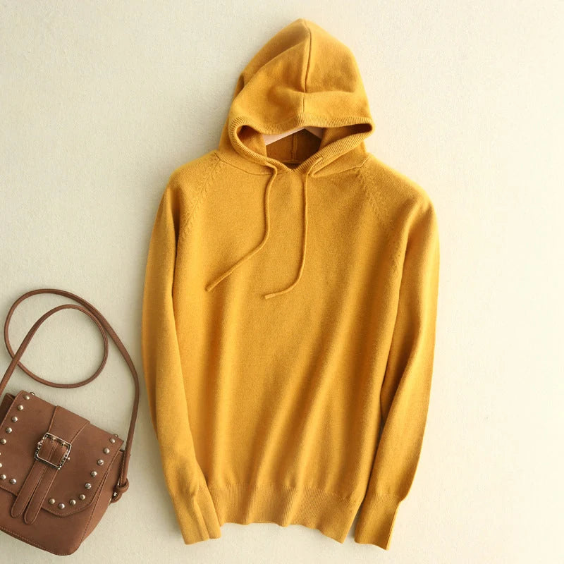 Women's Hoodie | Ribbed Hood Edge, Raglan Seam Sleeves