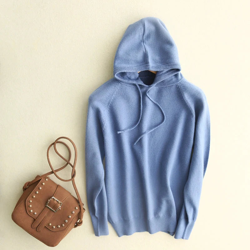 Women's Hoodie | Ribbed Hood Edge, Raglan Seam Sleeves
