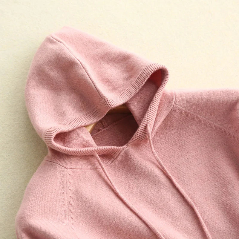 Women's Hoodie | Ribbed Hood Edge, Raglan Seam Sleeves