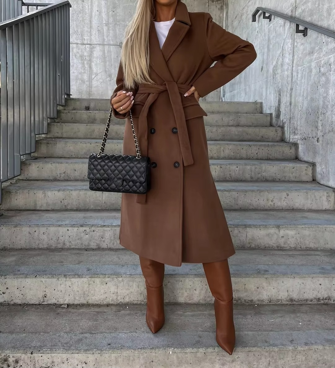 Women's Trench Coat | Long Line & Structured Silhouette 4