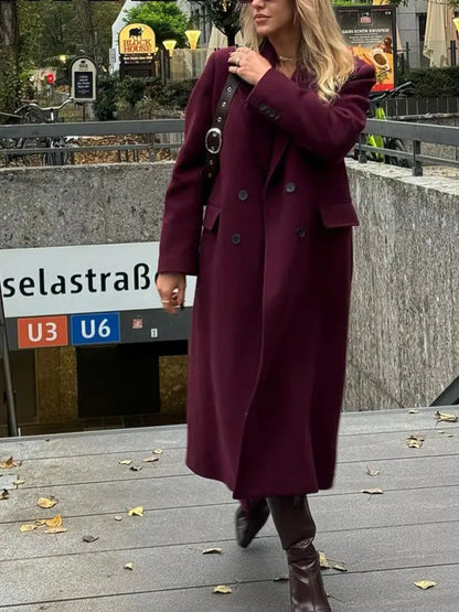 Women's Winter Coat | Double-Breasted Elegant Design 2