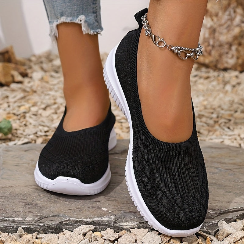 Slip on Shoes for Women | Knit Upper Closed Toe 3