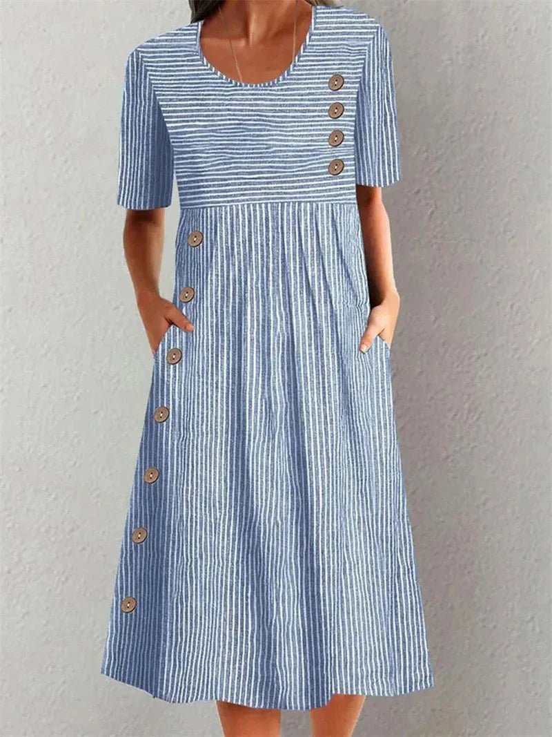 Sofia™ | Striped Summer Dress 0