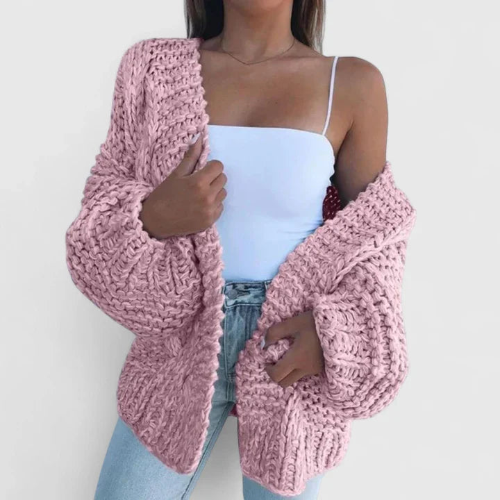 Solène | Chunky Knit Open Cardigan 7