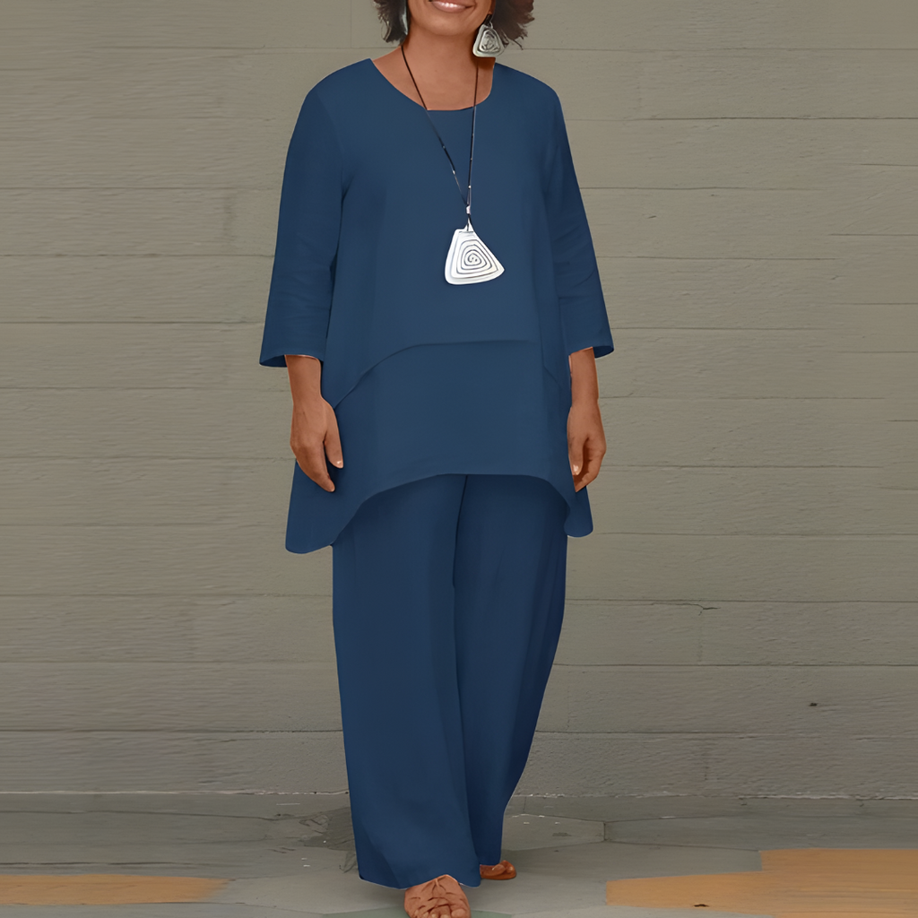 Stylish 2-Piece Linen Set for Women 0