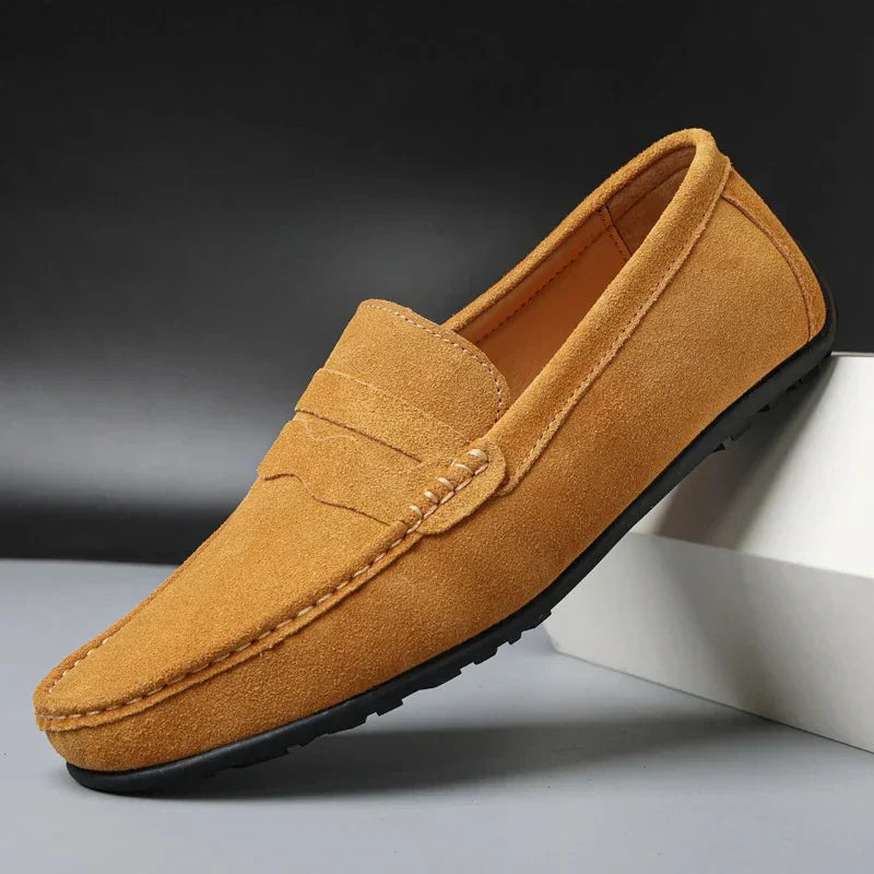 Summer Loafers | Verona Suede Slip-On Penny Loafers for Men