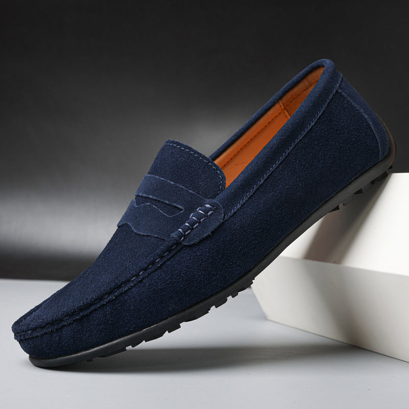 Summer Loafers | Verona Suede Slip-On Penny Loafers for Men
