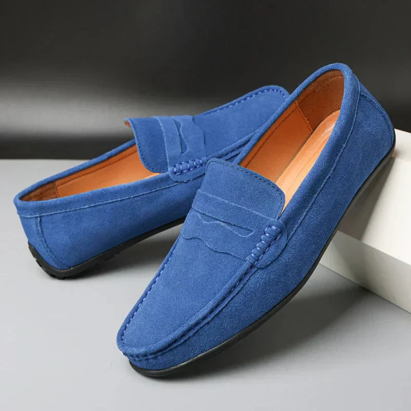 Summer Loafers | Verona Suede Slip-On Penny Loafers for Men