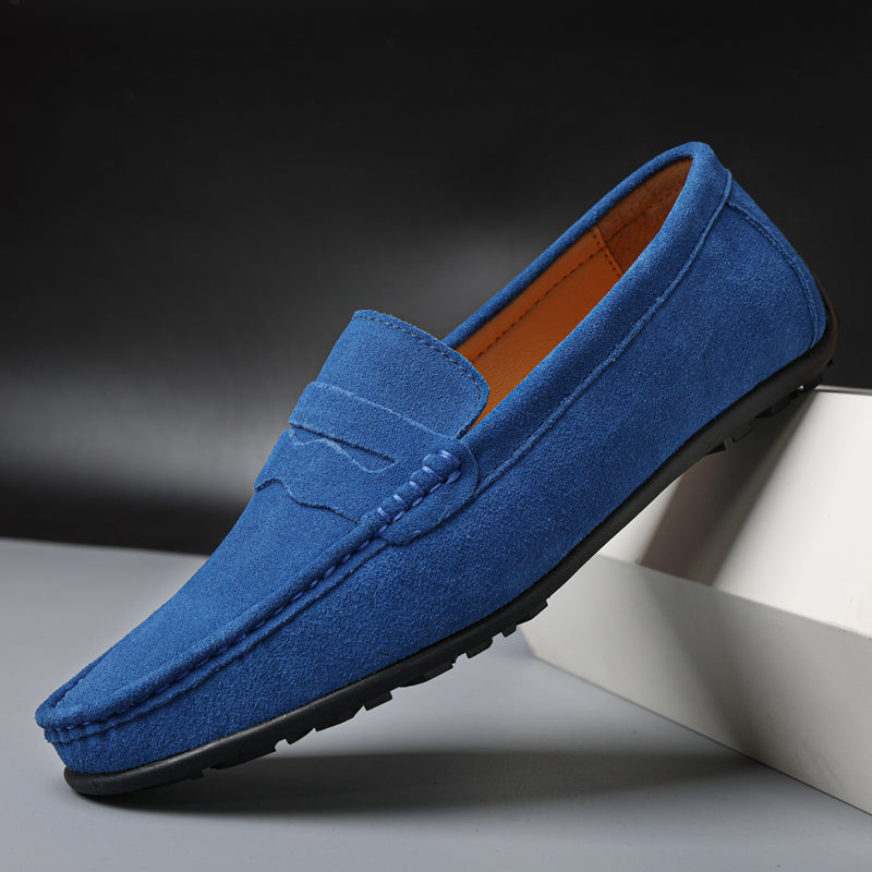 Summer Loafers | Verona Suede Slip-On Penny Loafers for Men