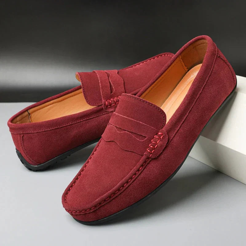 Summer Loafers | Verona Suede Slip-On Penny Loafers for Men