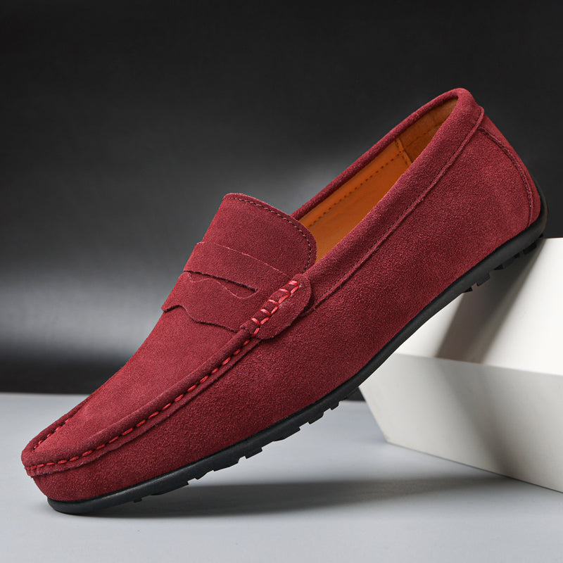 Summer Loafers | Verona Suede Slip-On Penny Loafers for Men