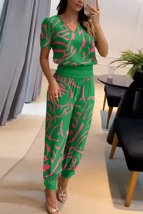TWO-PIECE CASUAL SET V-NECK 6