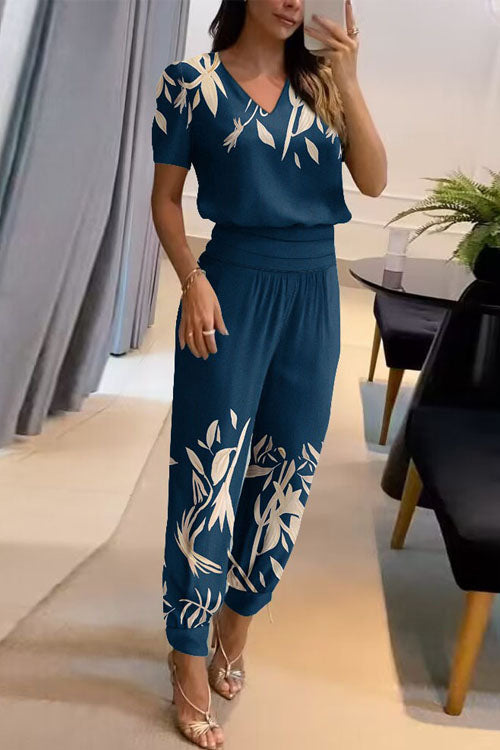 TWO-PIECE CASUAL SET V-NECK 8