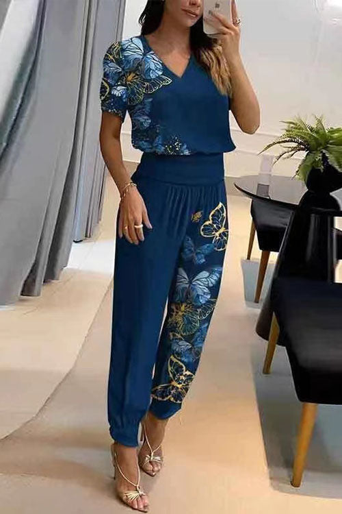 TWO-PIECE CASUAL SET V-NECK 9