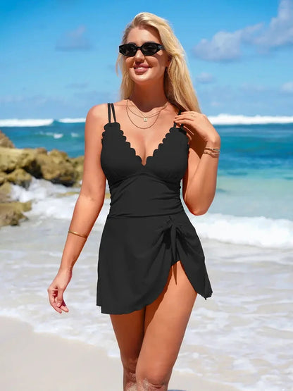 Tummy Control One-Piece Swimdress 8
